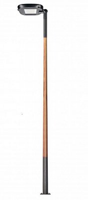 Декоративный парковый фонарь Lid wood деревянный